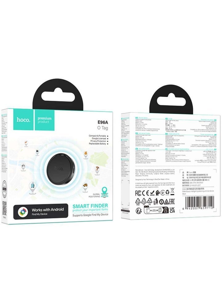 hoco. Hoco E96A O Tag Smart Finder Bluetooth Tracker with Replaceable Battery – Works with Android - Image 5