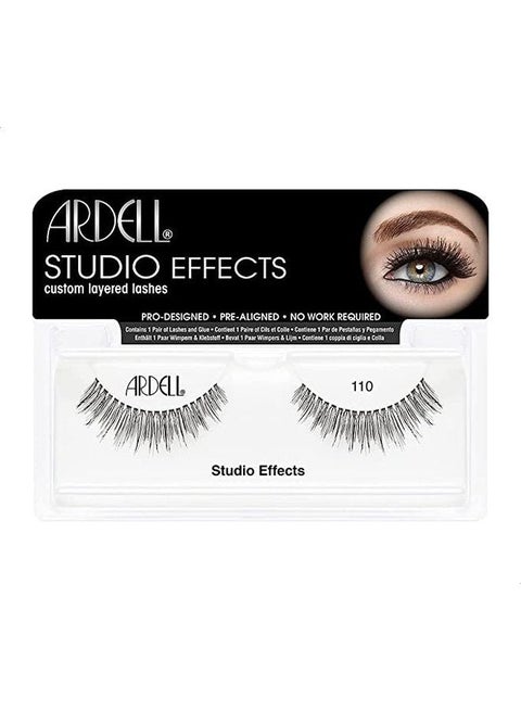 Ardell Studio Effects Demi Wispies False Eyelashes - 1 Pair with Adhesive Glue, 110