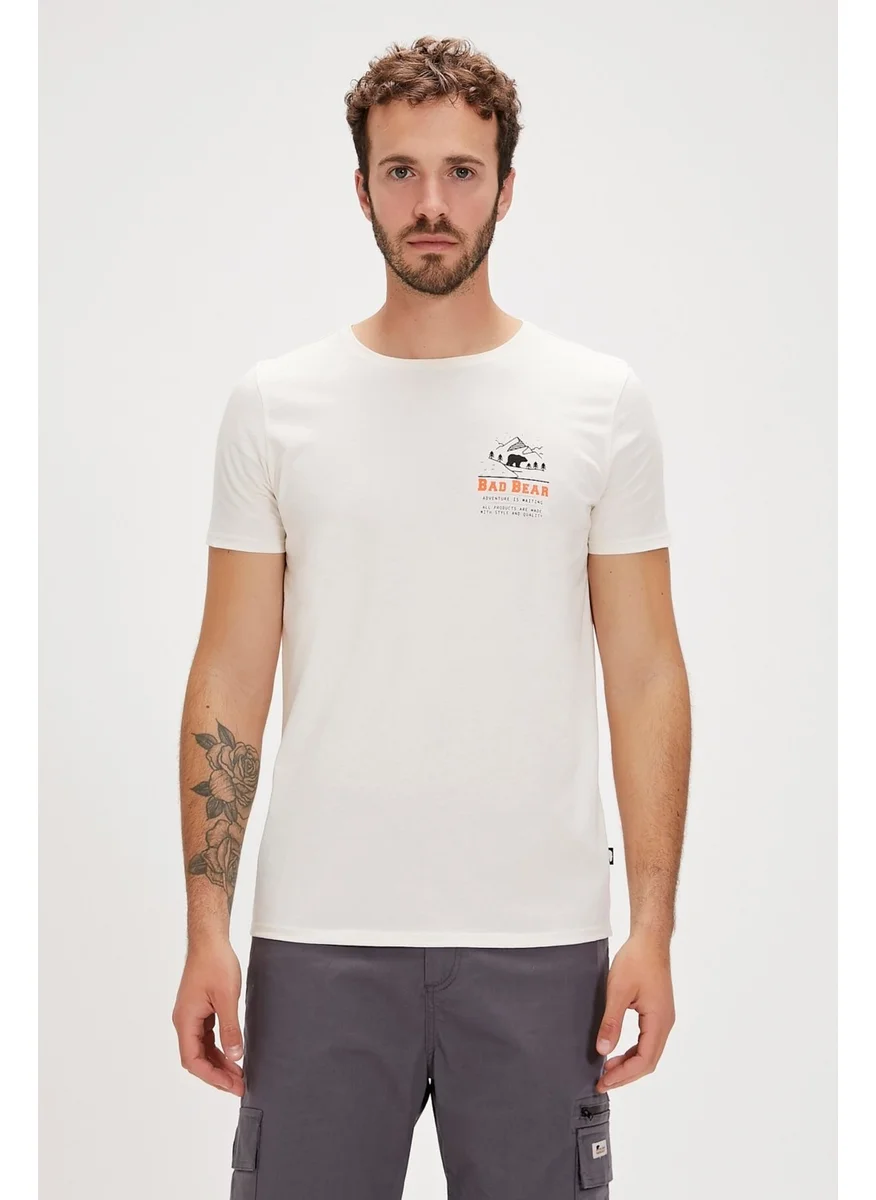 باد بير Jasper White Printed Men's T-Shirt