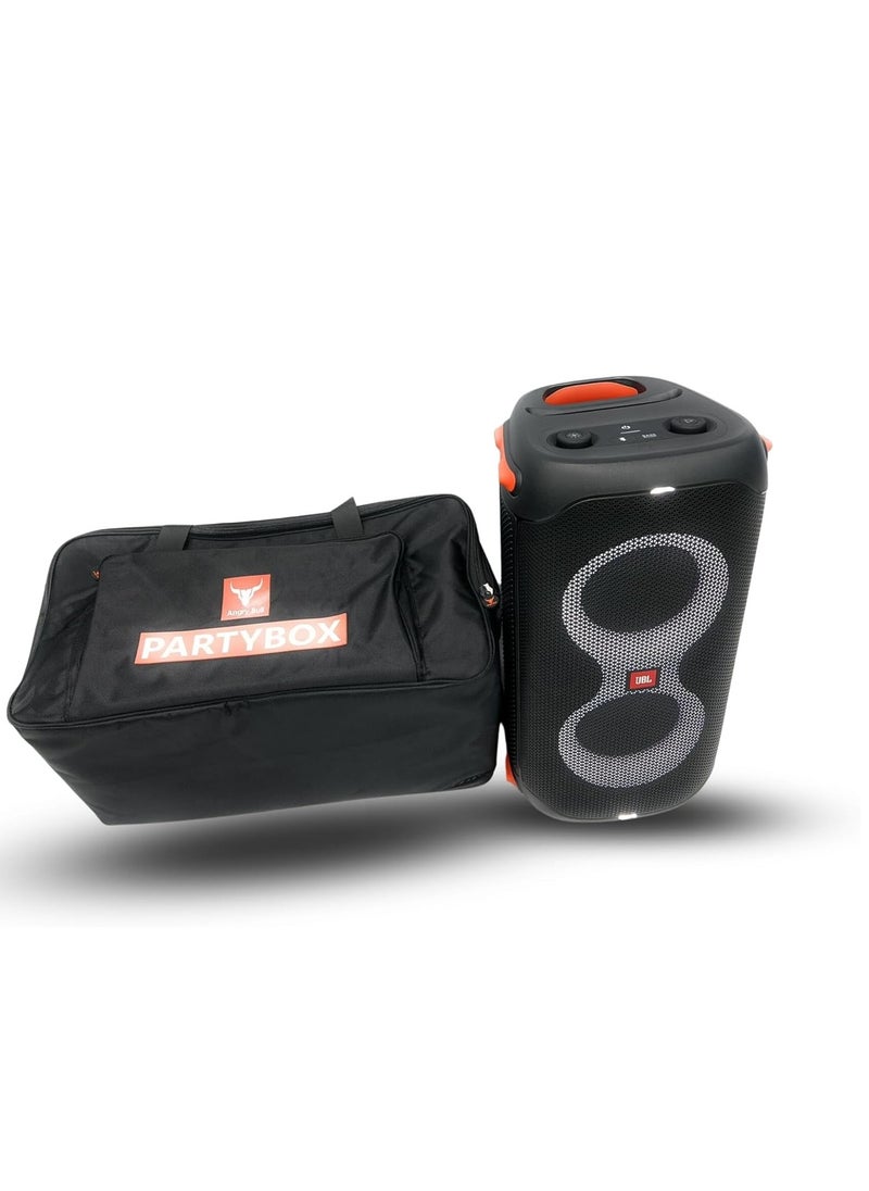 Angry Bull Speaker Bag Safety Storage Case with Handy Strap Travel Bag Compatible for (JBL PARTYBOX 110 BAG BLACK)  - Image 2