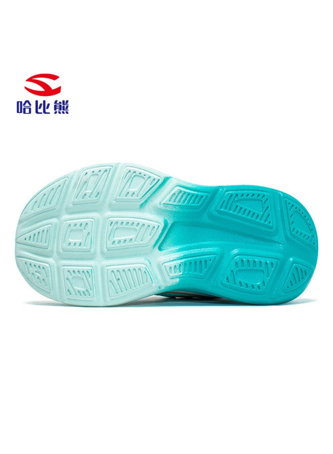 Hobibear Boys' K Button Sports Shoes Spring Mesh Breathable Kids Girls Running Shoes 611138 Mint Green Size 34