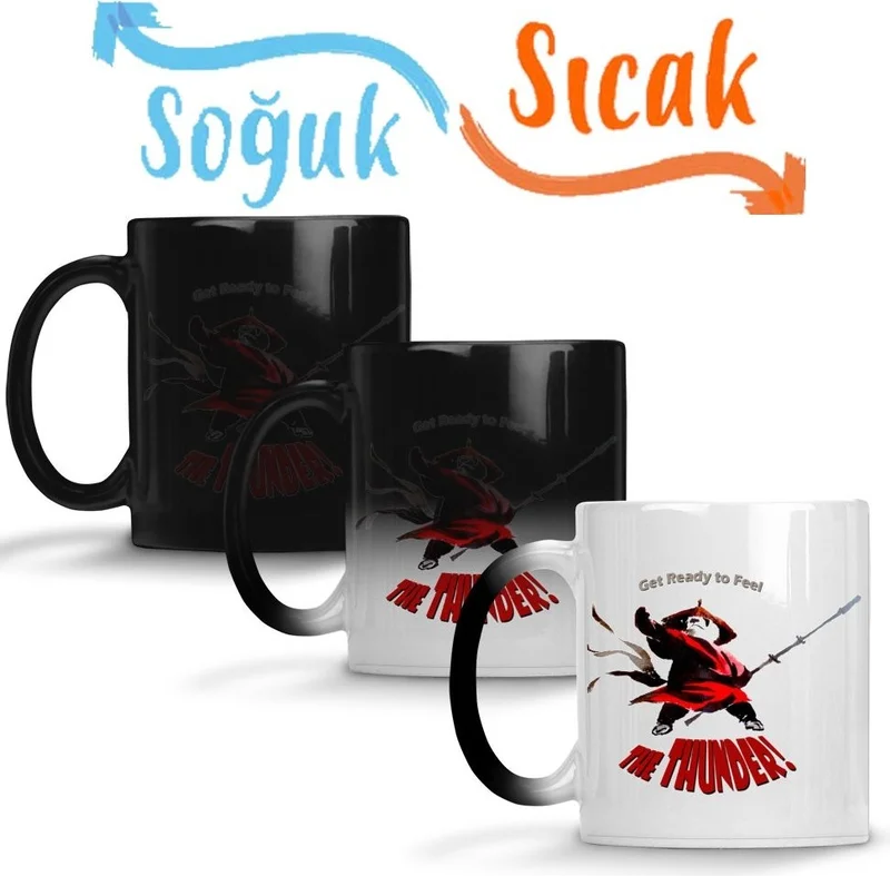 Baskı Dükkanı Print Shop Kung Fu Panda Magic Mug Porcelain