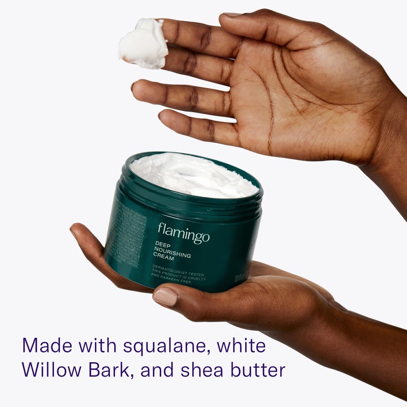 Flamingo Deep Nourishing Cream for Women - 24 Hour Moisturizing Body Cream for Dry Skin - 10 fl oz - Image 3