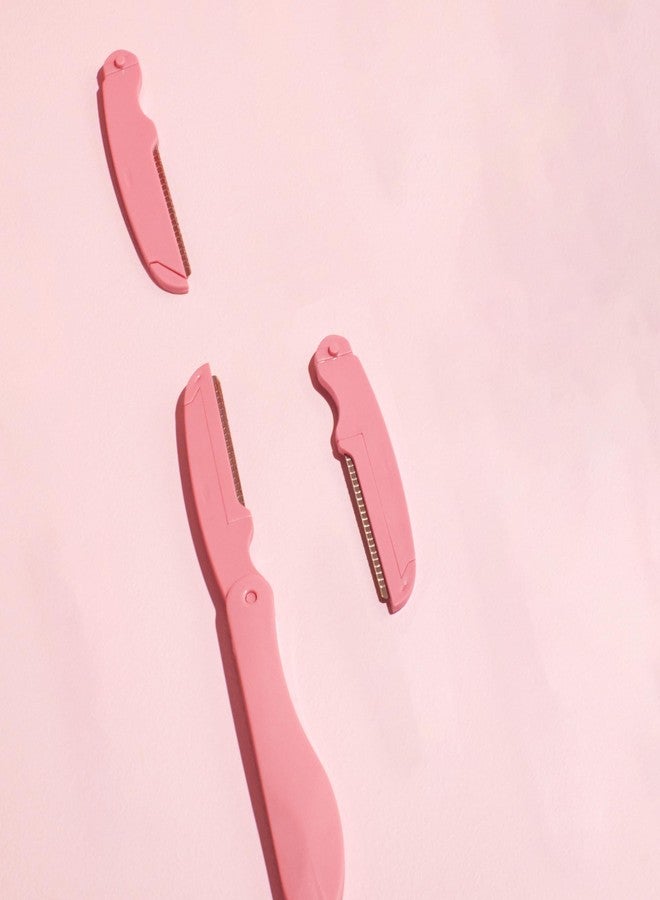 MCoBeauty Super Smooth Facial and Brow Razor - Comfortably Removes Facial Hair - Allows for Smoother Application of Complexion Products - Precision Blade Shapes The Brow and Arch Easily - 3 Pc - Image 2
