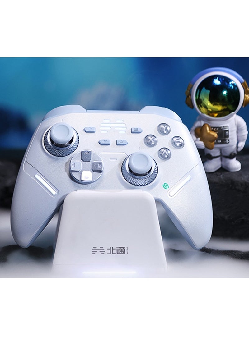 general Professional Gamepad BEITONG KP40B NearLink Version Wireless Gaming Controller with Charging Dock for PC, Switch2, Android, iOS, TV, Steam Deck, Car, Adjustable TMR Joysticks & Hall Effect Linear Triggers, Wired, Bluetooth & 2.4G Connected with 2000Hz Polling Rate, Optical Buttons, Omnidirectional D-Pad, 6-Axis Gyro Motion, Turbo Control, AI Vibration, 0 Dead Zone & No Drift, RGB Lights, 3 Programmable Keys, 1000mAh Battery - Image 1