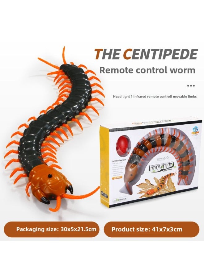 Realistic Remote Control Snake Prank Electric Scary Toy Insect Animal Shake Control Cockroach Centipede Novelty Gag Gift-Color:9901 Pure Green  - Image 1