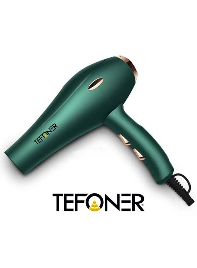 تيفونر مجفف شعر، استشوار شعر، استشوار هوائي، مجفف شعر صغير، مجفف شعر كيرلي، مجفف شعر احترافي، مجفف شعر 220 فولت، مجفف شعر للنساء، مجفف شعر للمنزل، مجفف شعر خفيف، مجفف شعر سريع، استشوار سفر، استشوار خفيف، استشوار شعر ناعم، استشوار حراري، استشوار هواء بارد وساخن، مجفف شعر بجودة عالية، مجفف شعر بضمان سنتين، مجفف شعر للحمام، مجفف شعر أنيق باللون الأخضر. - Image 1