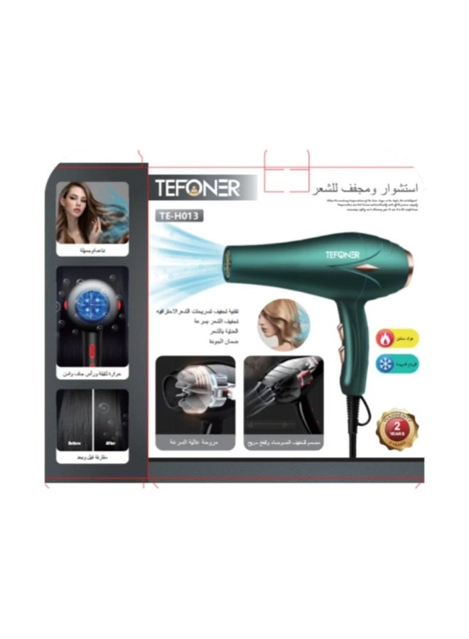 تيفونر مجفف شعر، استشوار شعر، استشوار هوائي، مجفف شعر صغير، مجفف شعر كيرلي، مجفف شعر احترافي، مجفف شعر 220 فولت، مجفف شعر للنساء، مجفف شعر للمنزل، مجفف شعر خفيف، مجفف شعر سريع، استشوار سفر، استشوار خفيف، استشوار شعر ناعم، استشوار حراري، استشوار هواء بارد وساخن، مجفف شعر بجودة عالية، مجفف شعر بضمان سنتين، مجفف شعر للحمام، مجفف شعر أنيق باللون الأخضر. - Image 2