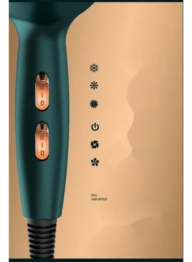 تيفونر مجفف شعر، استشوار شعر، استشوار هوائي، مجفف شعر صغير، مجفف شعر كيرلي، مجفف شعر احترافي، مجفف شعر 220 فولت، مجفف شعر للنساء، مجفف شعر للمنزل، مجفف شعر خفيف، مجفف شعر سريع، استشوار سفر، استشوار خفيف، استشوار شعر ناعم، استشوار حراري، استشوار هواء بارد وساخن، مجفف شعر بجودة عالية، مجفف شعر بضمان سنتين، مجفف شعر للحمام، مجفف شعر أنيق باللون الأخضر. - Image 3