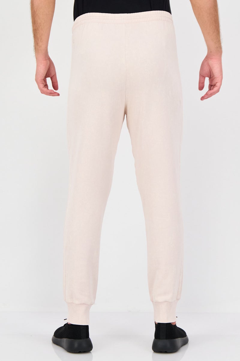 Adidas Men Regular Fit Brand Logo Outdoor Sweatpants, Light Pink - Image 3