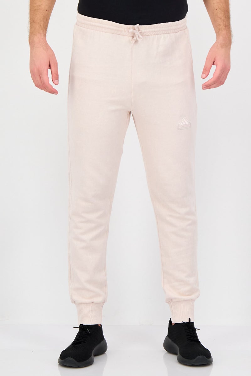 Adidas Men Regular Fit Brand Logo Outdoor Sweatpants, Light Pink - Image 1