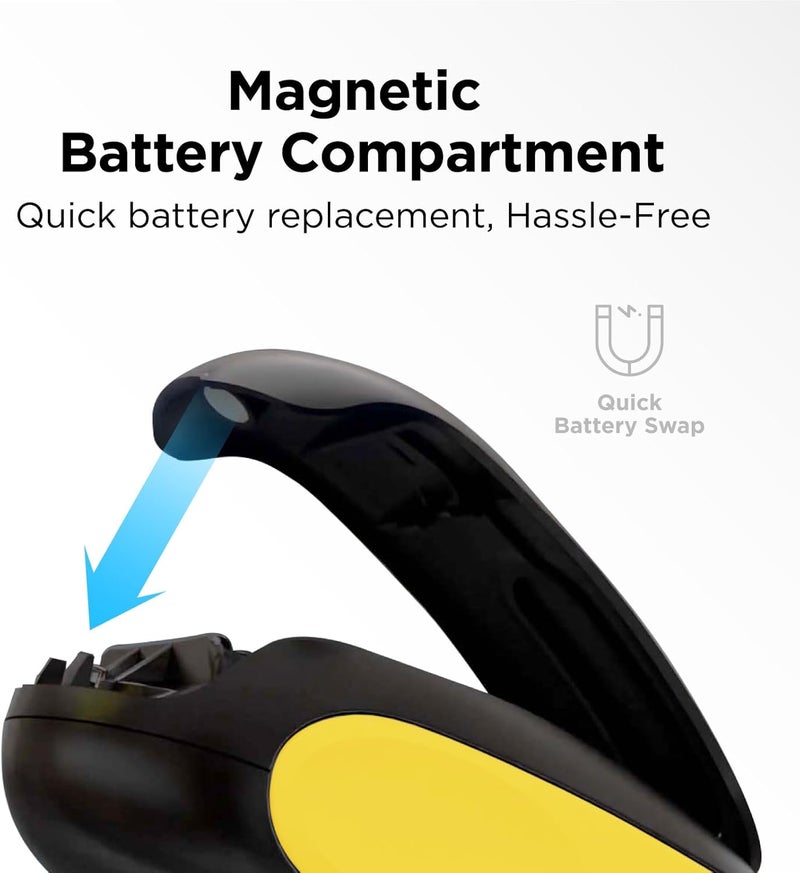 Kitchen Mama One-To-Go Electric Can Opener: One Touch, Auto Stop, Smooth Edge, Lid Lift, Safety, Automatic, Magnetic, Cordless, Battery Operated, Kitchen Appliance for Senior with Arthritis (Yellow) - Image 5