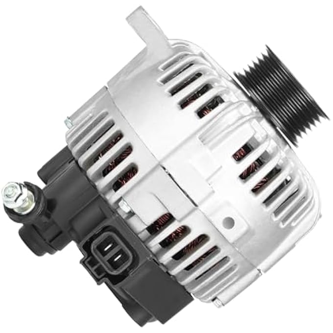 SEHNSUCHT Alternator Replacement New Compatible with Kia Magenti 2003, for Hyundai Santa Fe 2002-2004, for Sonata 2003, for Tiburon 2003, 12V, 110Amp, CW, S6, IR/IF, Replace for 400-40082, 11015(Only for 2.7L) - Image 1