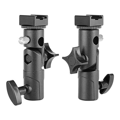 ChromLives Updated Version Flash Bracket-ChromLives Light Stand Flash Mount Cold Shoe Flash Stand Photography Camera Umbrella Holder Bracket E Type for DSLR Camera Canon Nikon Pentax Olympus Nissin Metz and DSLR - Image 5