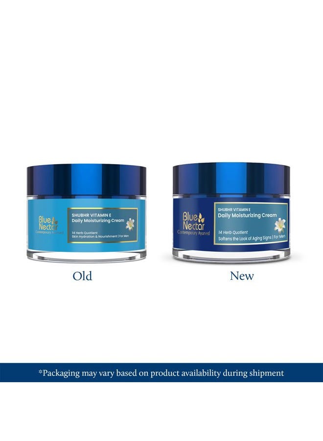 Blue Nectar Face Cream for Men, Daily Moisturizing Anti Aging Cream for Men with Face Glow for Oily Skin and Normal Skin 50 g - Image 2