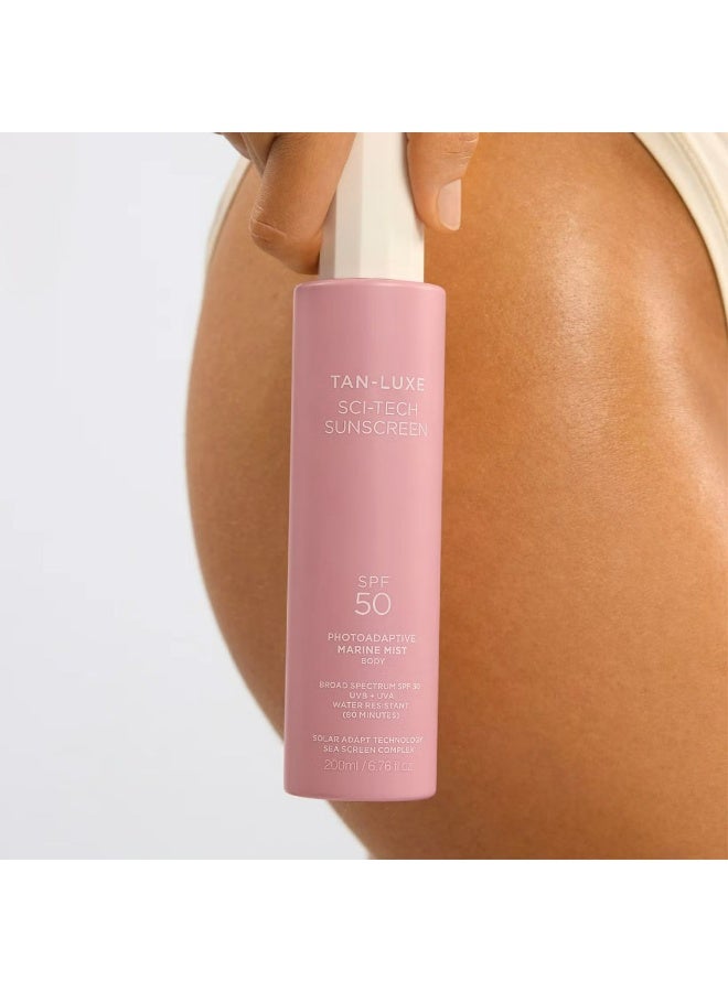 TAN-LUXE Sci Tech Sunscreen Photo-Adaptive Body Mist SPF 50 200ml - Image 3