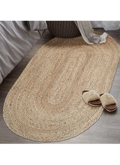 LINGWEI Handmade Oval Braided Jute Rug - Natural Jute Area Rug for Home Décor, Kitchen, Hallway - Hand Woven Eco-Friendly Rug  Hand Crafted Area Rug Carpet Floor Mat  - Image 5
