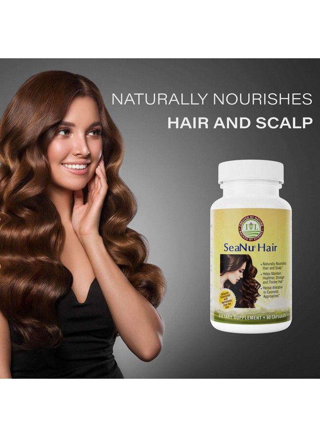 IVL Seanu Hair Vitamins With Biotin Vitamin B3 Zinc Saw Palmetto Berry Extract Green Lipped Mussel Herbal Extracts For Hair Growth Support. 30 Day Supply (60 Capsules)  - Image 3