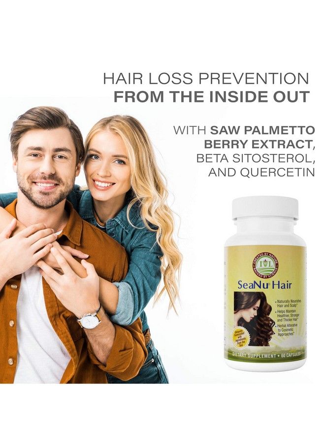 IVL Seanu Hair Vitamins With Biotin Vitamin B3 Zinc Saw Palmetto Berry Extract Green Lipped Mussel Herbal Extracts For Hair Growth Support. 30 Day Supply (60 Capsules)  - Image 5
