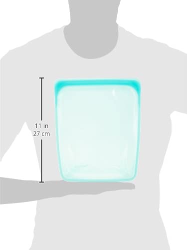 Stasher Platinum Silicone Food Grade Reusable Storage Bag, Aqua (1/2 Gallon) | Reduce Single-Use Plastic | Cook, Store, Sous Vide, or Freeze | Leakproof, Dishwasher-Safe, Eco-friendly | 64 Oz - Image 3
