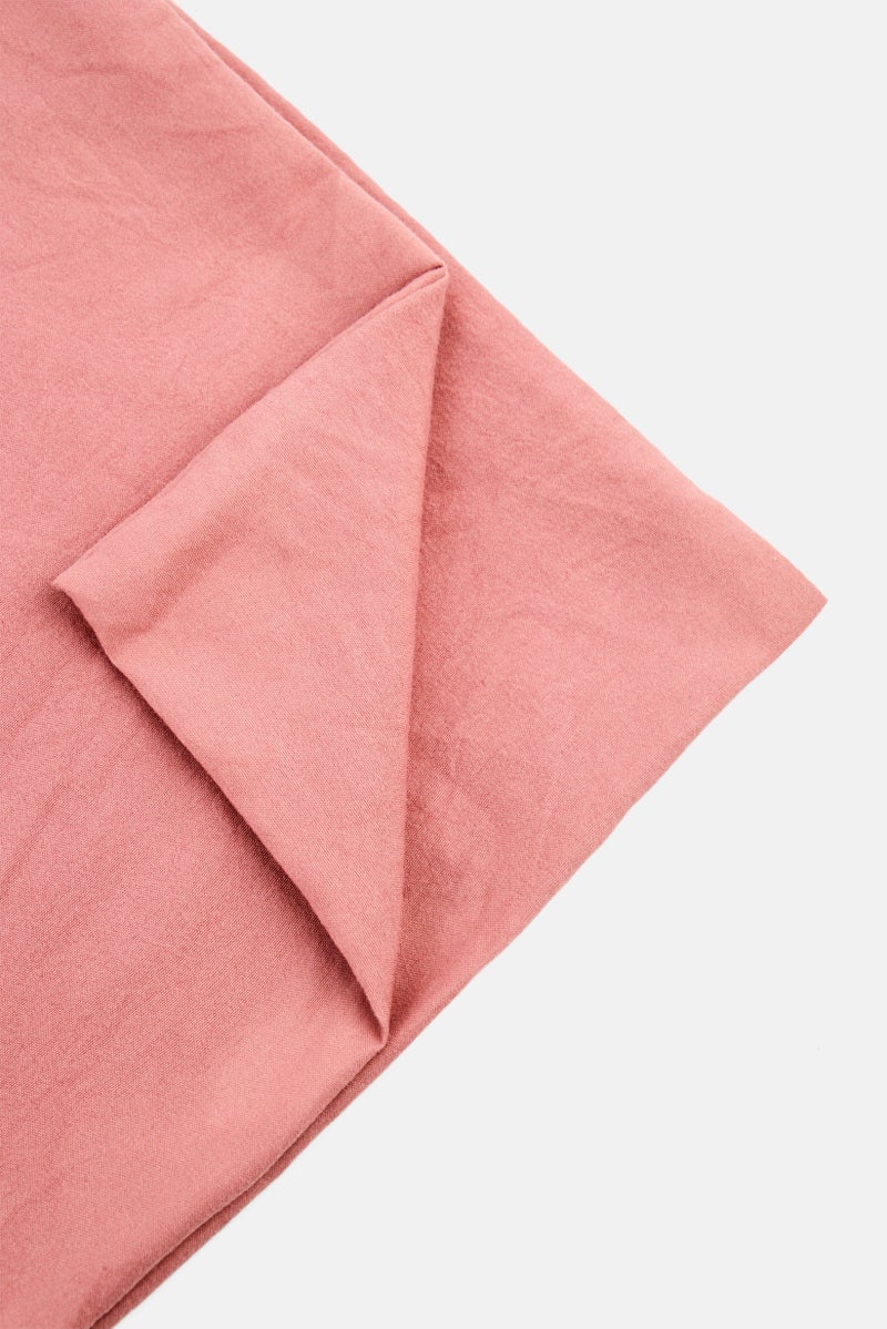 YOTO Queen Comfortable With Lasting Durable Fitted Sheet, Pink  - Image 3
