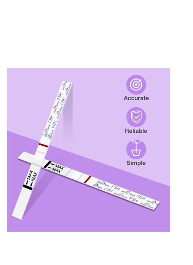 Easy@Home - Easy@Home FSH Menopause Test: 10 FSH Test Strips - Understand Your Ovarian Reserve and Optimize Conception Timing at Home - Image 1