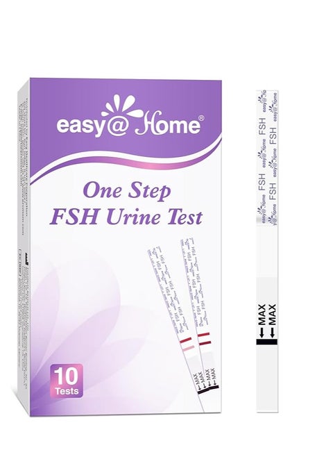 Easy@Home FSH Menopause Test: 10 FSH Test Strips - Understand Your Ovarian Reserve and Optimize Conception Timing at Home