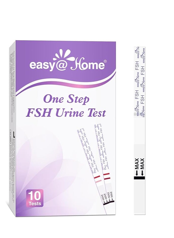 Easy@Home - Easy@Home FSH Menopause Test: 10 FSH Test Strips - Understand Your Ovarian Reserve and Optimize Conception Timing at Home - Image 1