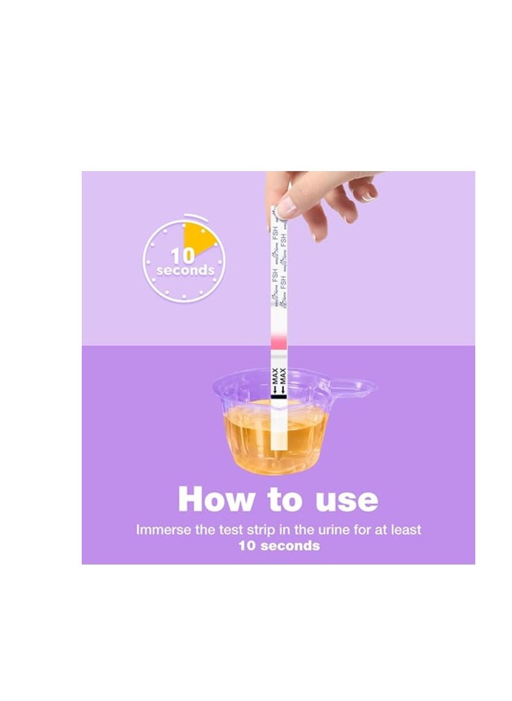 Easy@Home - Easy@Home FSH Menopause Test: 10 FSH Test Strips - Understand Your Ovarian Reserve and Optimize Conception Timing at Home - Image 1