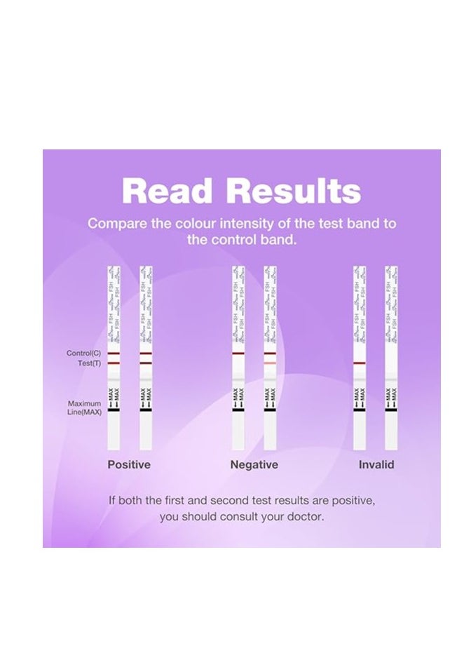 Easy@Home - Easy@Home FSH Menopause Test: 10 FSH Test Strips - Understand Your Ovarian Reserve and Optimize Conception Timing at Home - Image 1