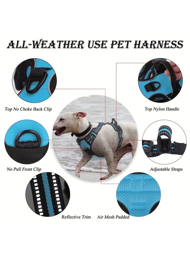 أزرق XL صدرية كلب قابلة للتعديل مع حشوة مريحة من البوليستر المتين للسلالات الكبيرة - Image 5