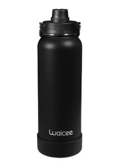WAICEE Onyx Black Reusable Bottle – 40oz / 1200ml  - Image 1