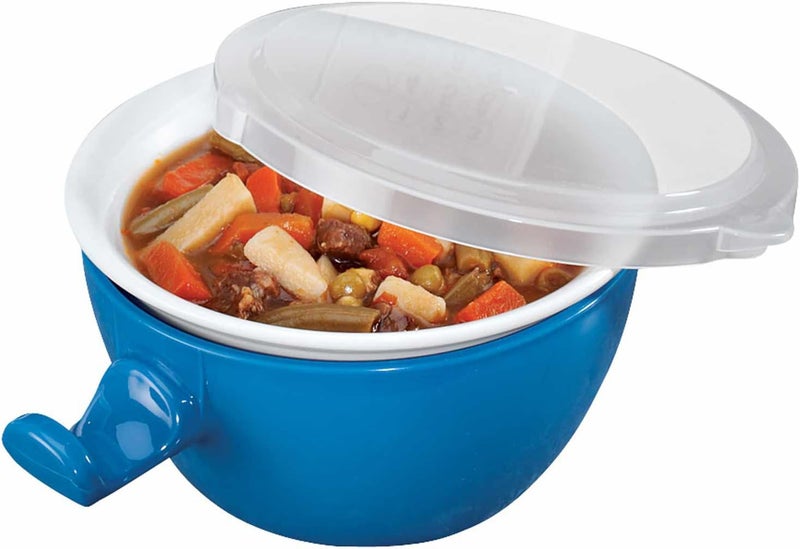 Chef Buddy Ceramic Handy Gourmet Cool Touch Microwave Bowl - Image 1