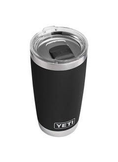YETI YETI Rambler 20 oz Tumbler, Stainless Steel, Vacuum Insulated with MagSlider Lid, Black  - Image 1