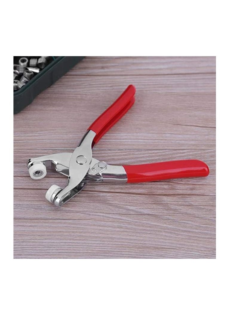 Generic - 100pcs Metal Snap Buttons with Riveting Pliers Press Tool Kit Seamless Snap Push Buttons - Image 1