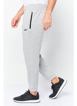 Reebok Men Sportswear Fit Training Sweatpants, Grey  - Image 3