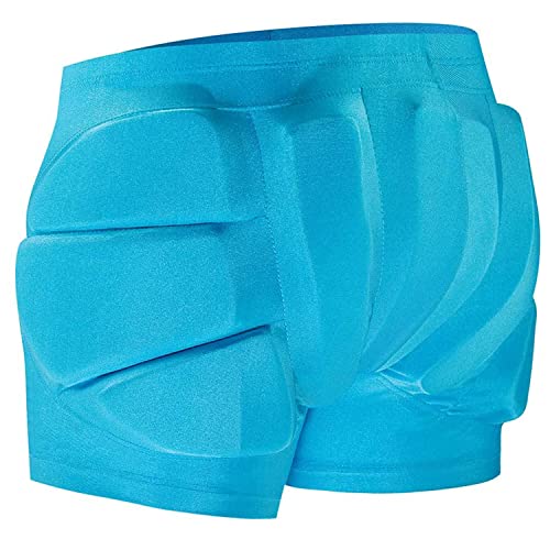 RANDDER Kids Butt Pad Shorts for Skating Snowboarding Ski Hockey, Hip Tailbone Padded Shorts for Youth Child(Blue, S) - Image 1