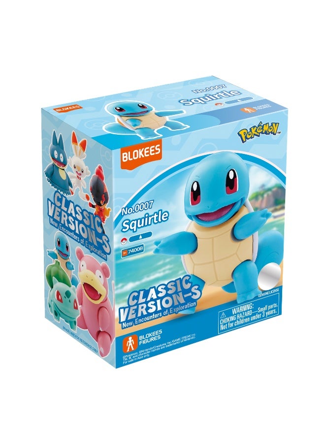 BLOKEES Pokémon Squirtle Toy Figure by Blokees | New Exploration Series Buildable Model Set | Cute Water Turtle Pokémon Action Toy for Boys & Girls | Perfect Birthday Gift & Room Decor for Pokémon Trainers Ages 3+ - Image 1
