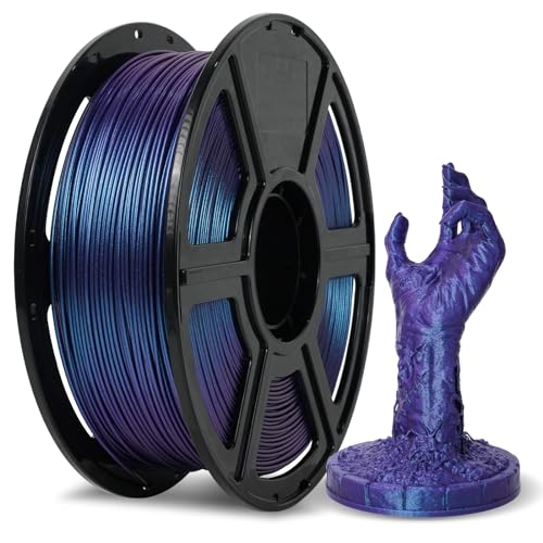 FLASHFORGE PLA Filament 1.75mm +/- 0.02mm Upgraded Nebula Purple, Color Changeable 3D Printer Filament 1kg, Chameleon 3D Printing Filament Changing Colors with Light, Perfectly Conceals Layer Lines - Image 1