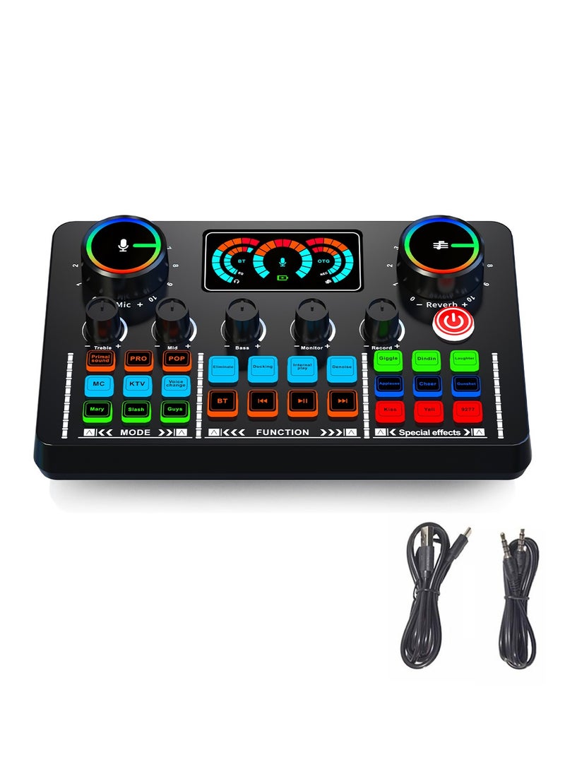 V98 Sound Card Bluetooth Voice Change Live Broadcast Entertainment Special Effects Sound Independent Adjustment Knob - pzsku/Z03A194FE967FF4B53666Z/45/_/1715829212/a79bb0a7-8b1a-424f-8514-c6fe30951957