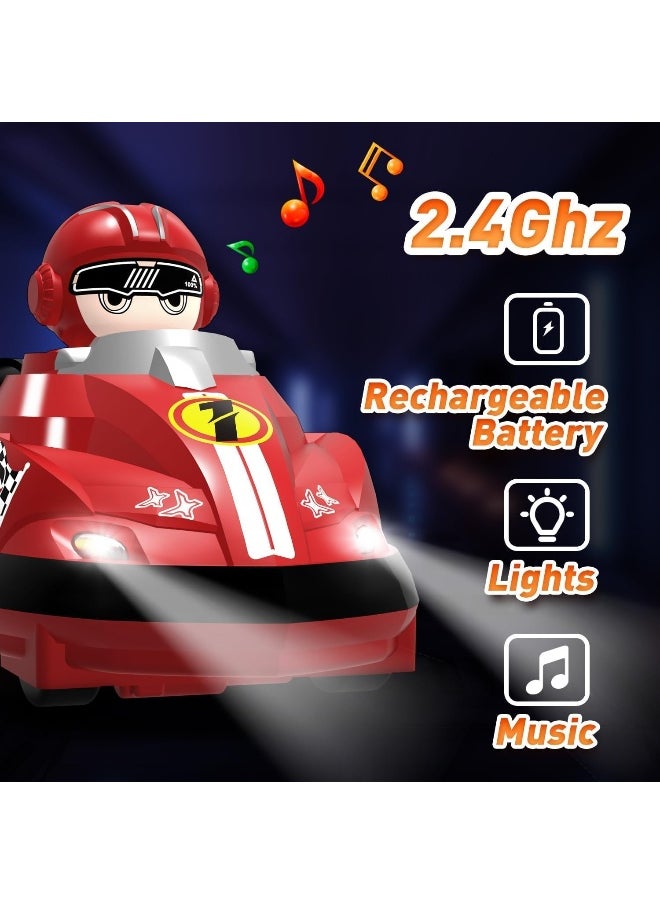 Moonmen - Moonmen Pop Up Remote Control Collision Cars Set of 2 - Image 1