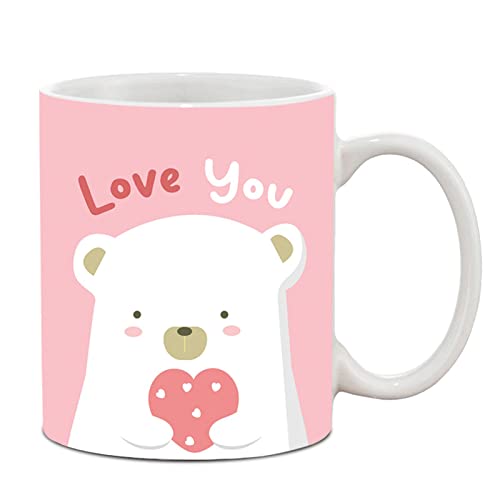 The Purple Tree Polyester Valentine's Day Gift Set - Cushion and Coffee Mug for Husband, Boyfriend, Wife, Girlfriend (1 Cushion, 1 Mug) V17 - Image 2