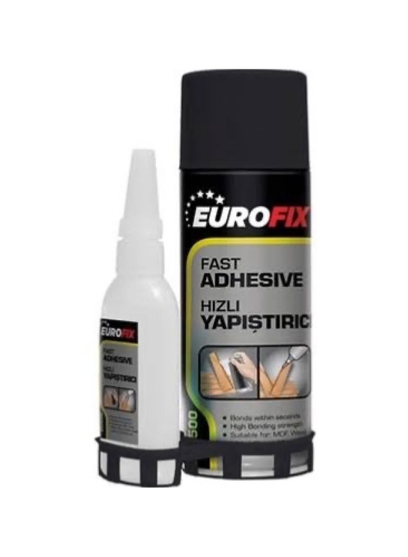EUROFIX strong adhesive glue with 100 grams and 400 ml spray activator - Image 4