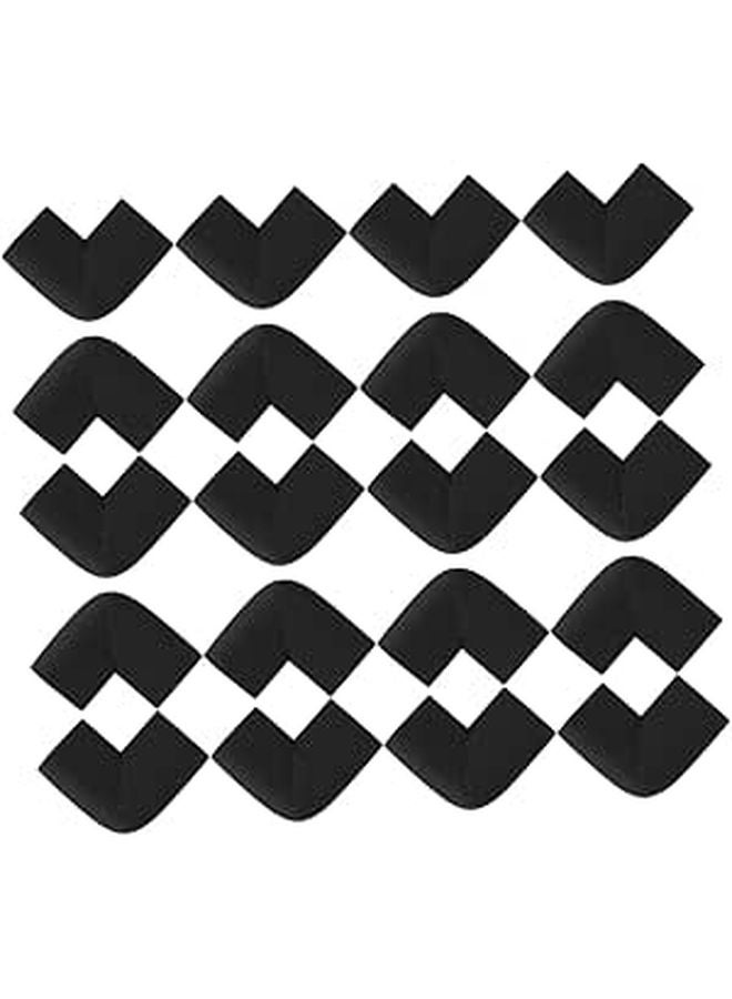 حواف رغوة سوداء على شكل حرف U 20 قطعة واقيات أركان الأثاث لحماية الأطفال - Image 1