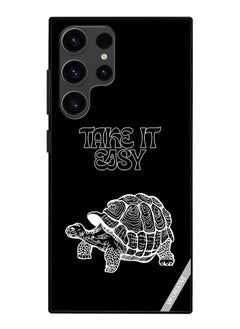 Protective Case Cover For Samsung Galaxy S23 Ultra 5G Take It Easy Design Multicolour