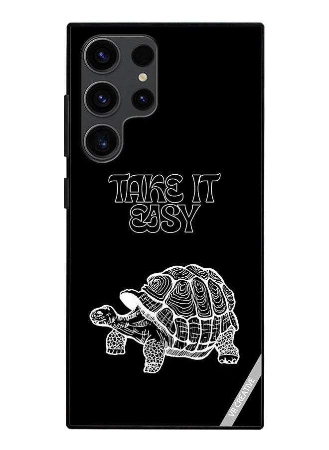 VR CREATIVE Protective Case Cover For Samsung Galaxy S23 Ultra 5G Take It Easy Design Multicolour  - Image 1