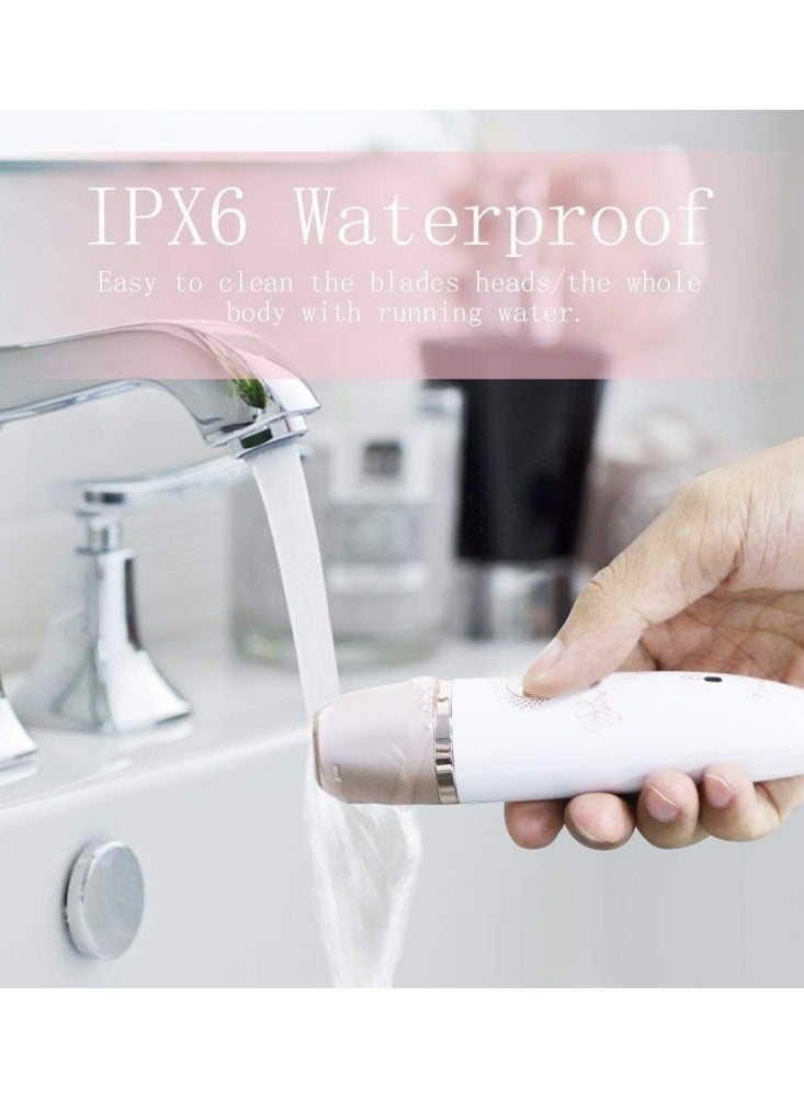 Electric Epilator for Women Painless 2-in-1 Women Shaver Hair Remover for Face, Legs and Underarm Portable Waterproof Bikini Trimmer Wet and Dry Cordless Lady Hair Removal - Image 5