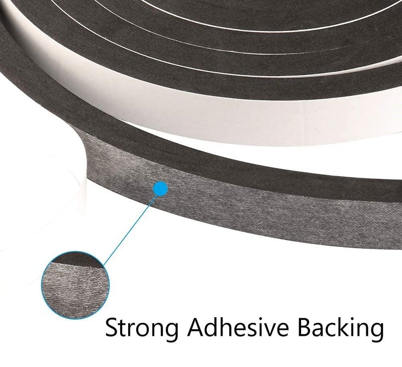 G-CHARGE Foam Single Sided High Density Self Adhesive Gasket Tape, Weather Stripping Doors and Window Insulation Soundproofing (24mm(W) x 9mm(T) x 5 Mtr (L)) - Image 3