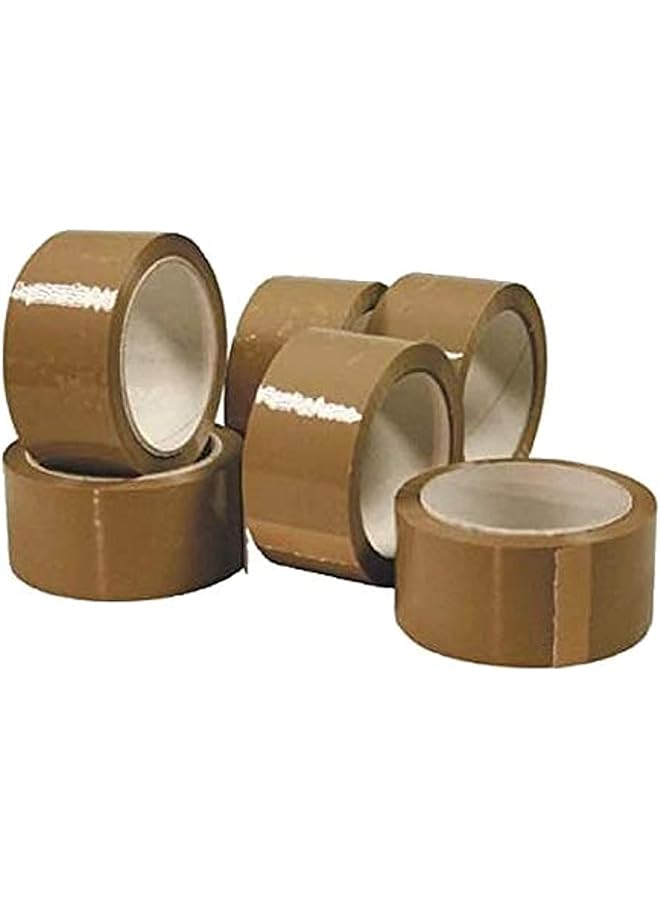 PROMASS Packing Tape (Brown) - Pack of 12