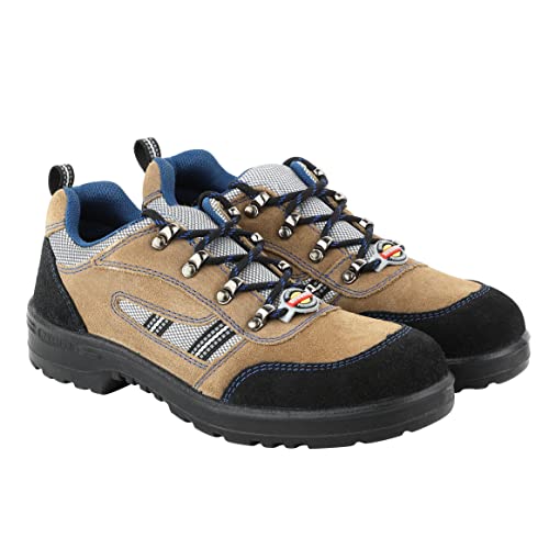 Liberty Warrior 98-254 SSBA Safety Shoe for Men, Genuine Leather, Steel ToeL, Light Weight, Brown, Sizes-5UK-11UK - Image 1